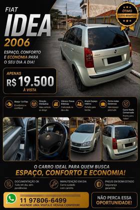 FIAT IDEA 1.4 MPI FIRE ELX 8V FLEX 4P MANUAL FIAT IDEA 1.4 MPI FIRE ELX 8V FLEX 4P MANUAL